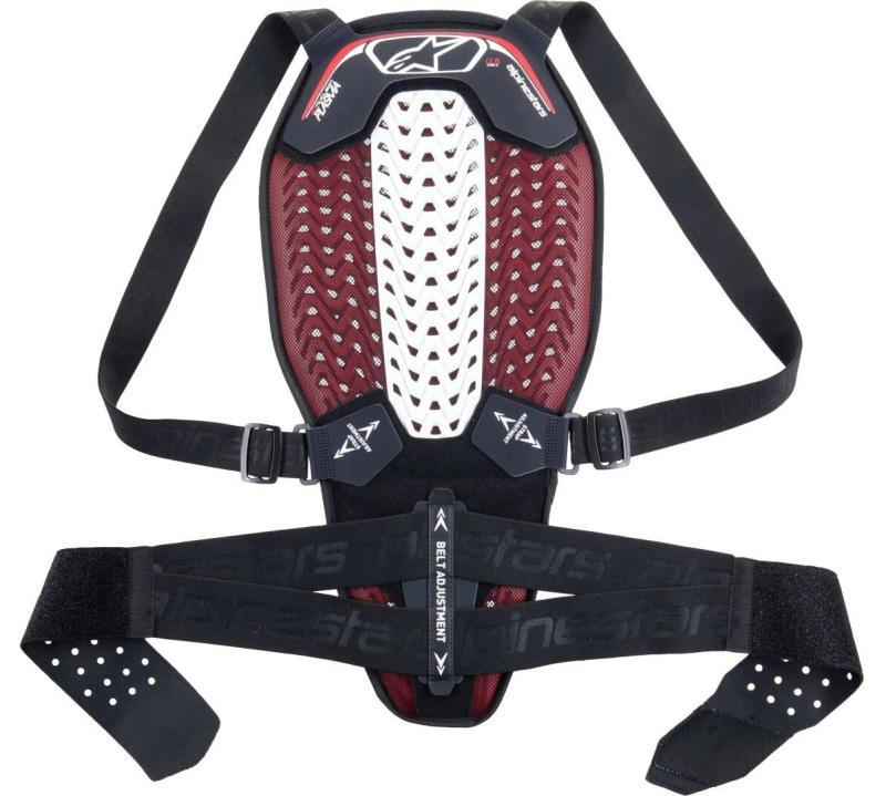 Alpinestars Nucleon Plasma Ryggskydd Svart/Vit/Röd