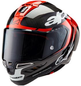 Alpinestars Supertech R10 Element Hjälm Svart/Carbon/Röd/Vit