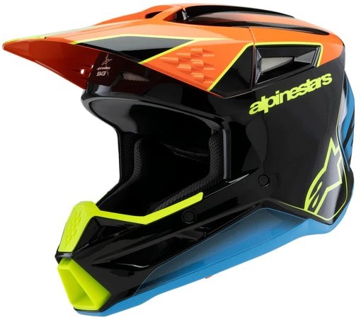 Alpinestars SM3 Fray Barn Hjälm Svart/Orange