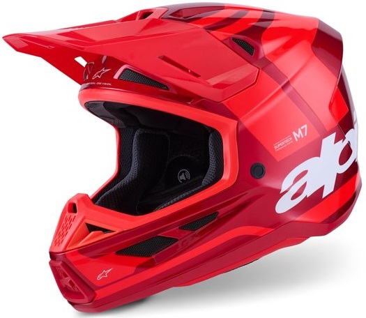 Alpinestars S-M7 Core Hjälm Röd