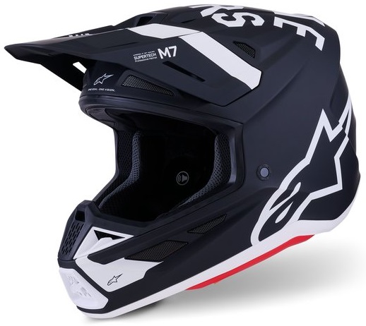 Alpinestars S-M7 Dasher Hjälm Svart/Vit