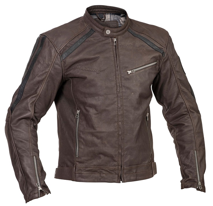 Halvarssons Sandtorp Skinnjacka Brun