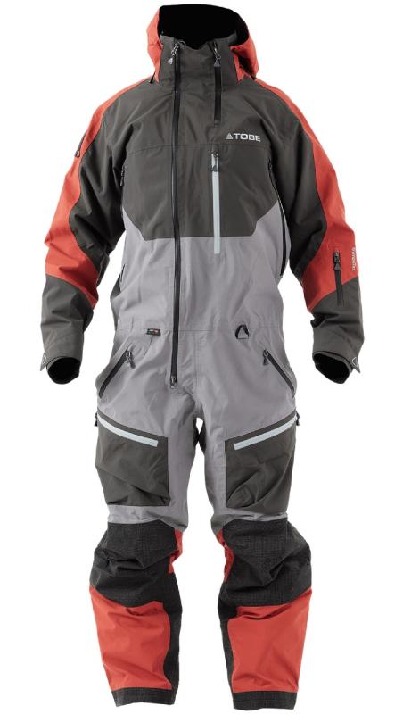 Tobe Novo V4 Monosuit Grå/Röd