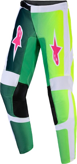 Alpinestars Fluid Portl Barn Crossbyxor Grön/Vit/Svart
