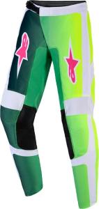 Alpinestars Fluid Portl Barn Crossbyxor Grön/Vit/Svart
