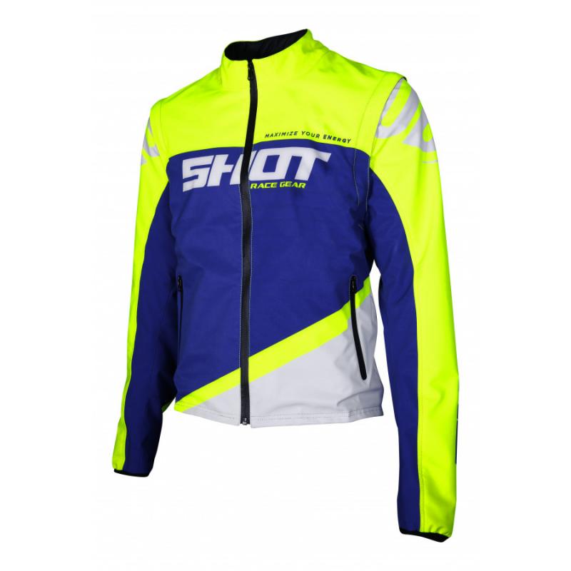 Shot Softshell Lite Endurojacka Blå/Neon-Gul