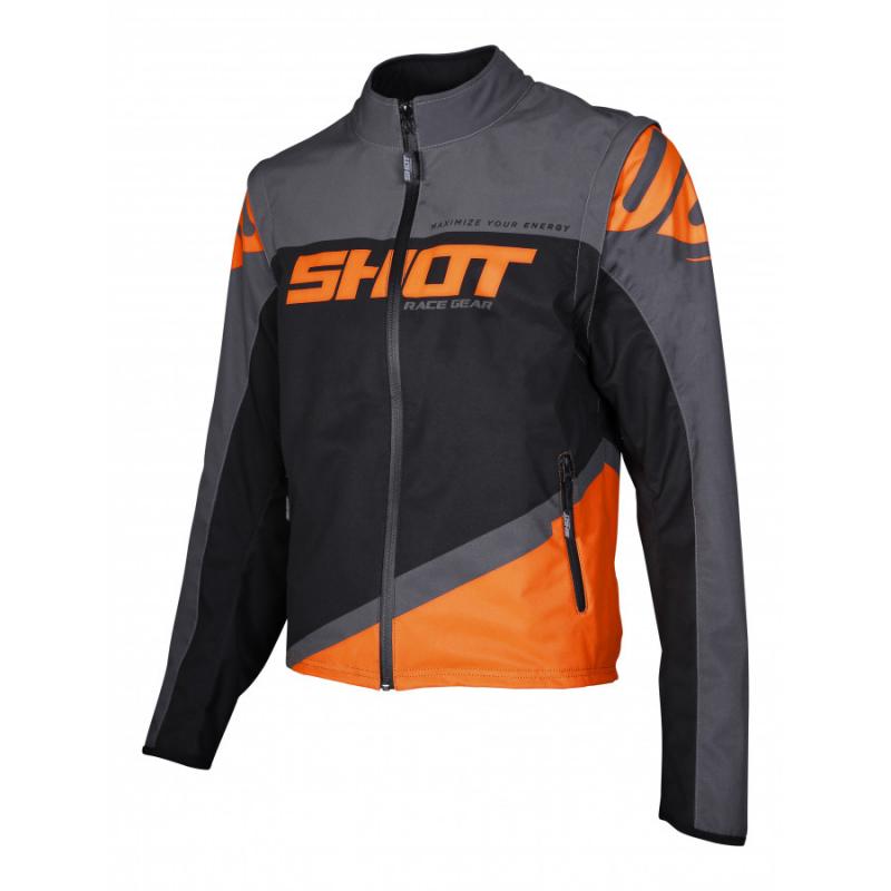 Shot Softshell Lite Endurojacka Grå/Neon-Orange