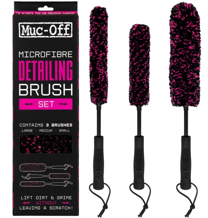 Muc-Off Microfibre Brush Kit (set of 3)