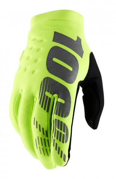 100% Brisker Crosshandskar Neon Gul