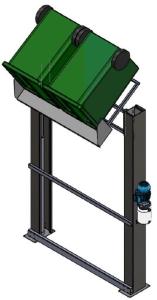 Kärlvändare mobil eller stationär med hydrauldrift.