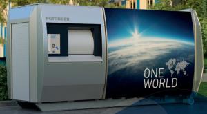 Pöttinger ECO Komprimator med vågsystem och betalning med kreditkort