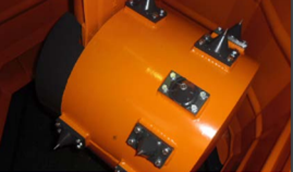 Rulle med utbytbara spikar beroende på material