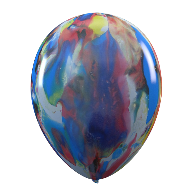 Latexballonger, Marmorerade flerfärgade 6-pack