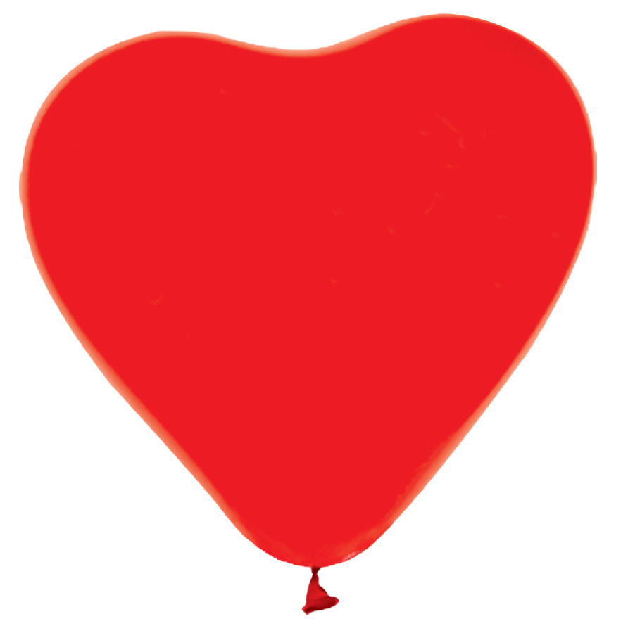 Röda Hjärtan Latexballonger 100-pack