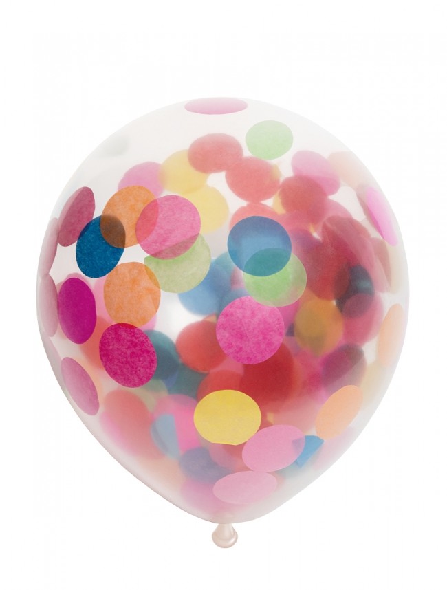 Latexballonger Konfetti Mixade Färger