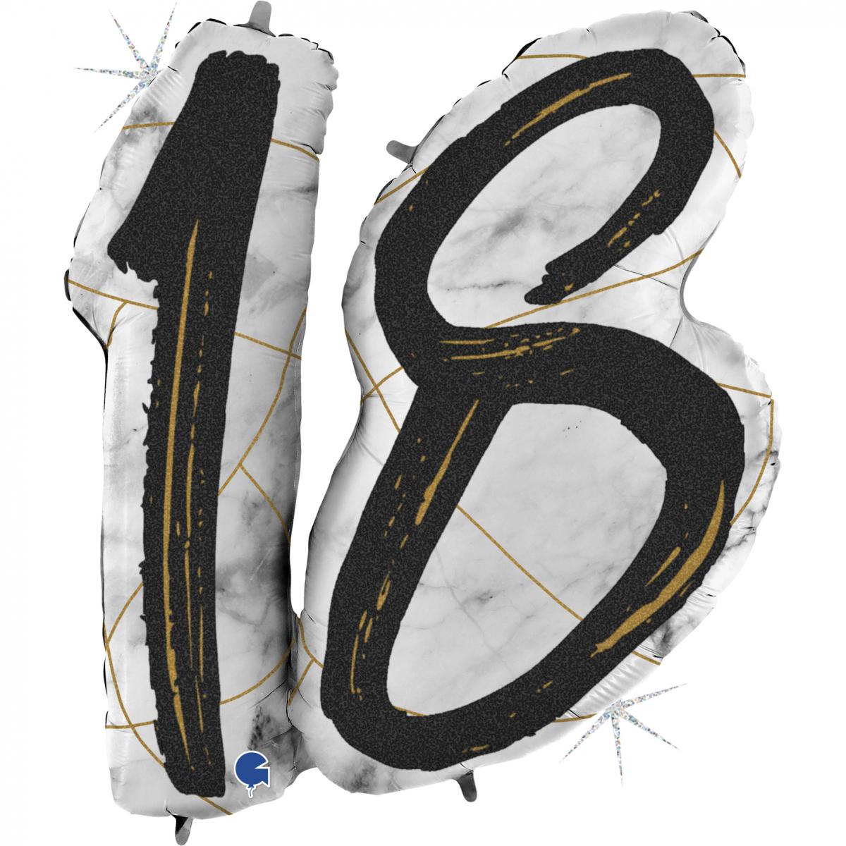 18 års Heliumballong Jumbo 38"