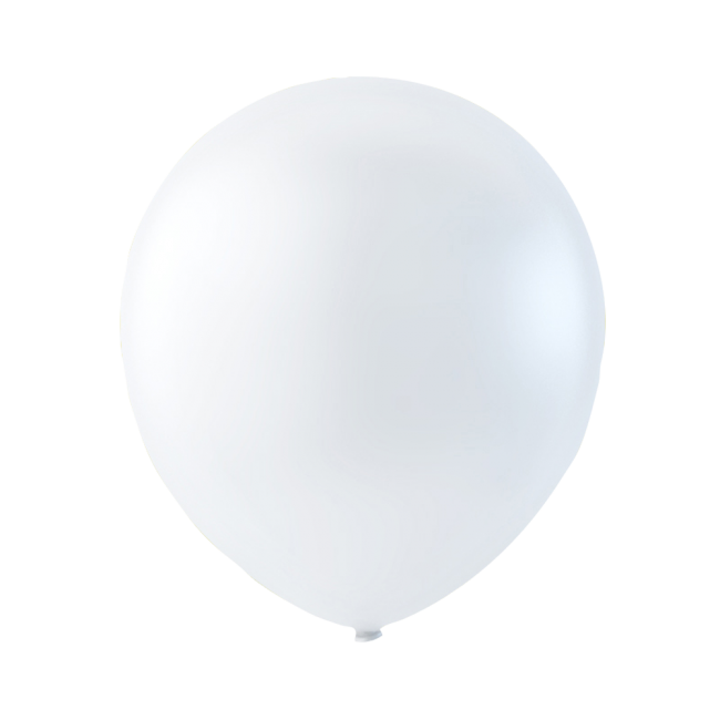 Pärlemor latexballong vit 30cm
