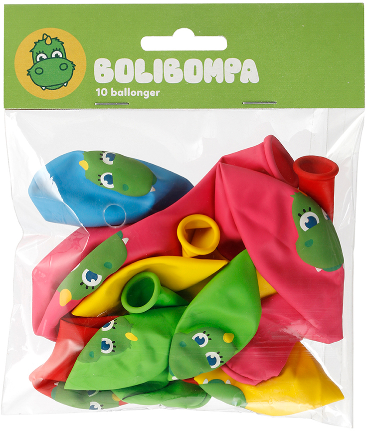 Latexballonger Bolibompa 10-pack 9"