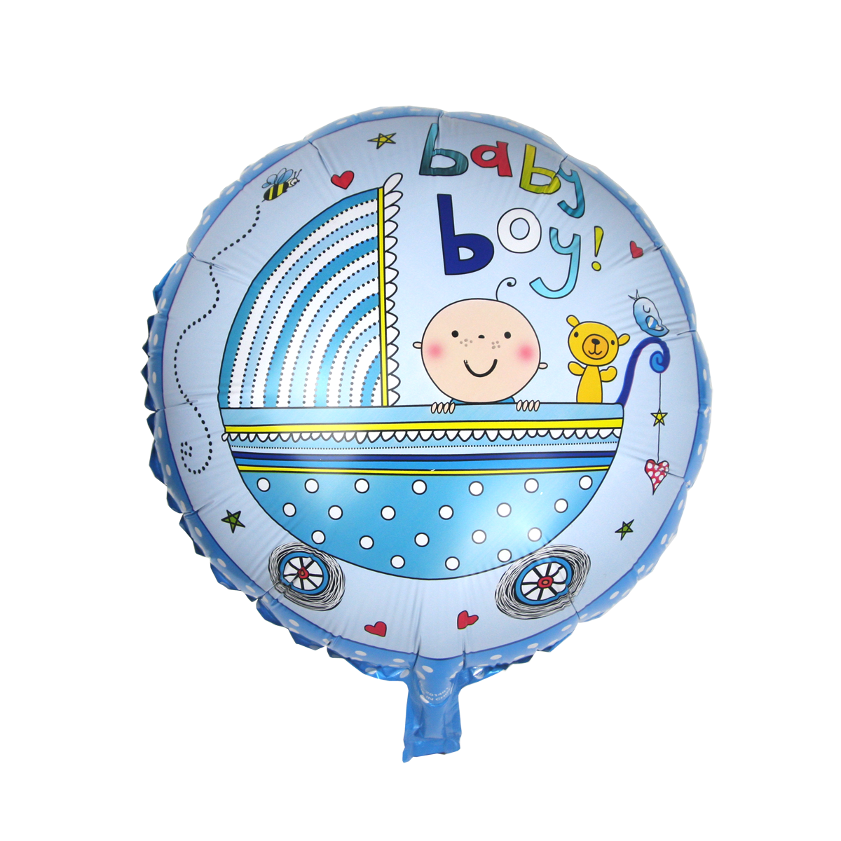Baby boy vagn folieballong
