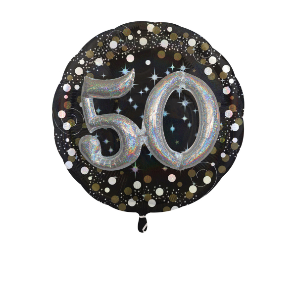 50 års Folieballong 3D