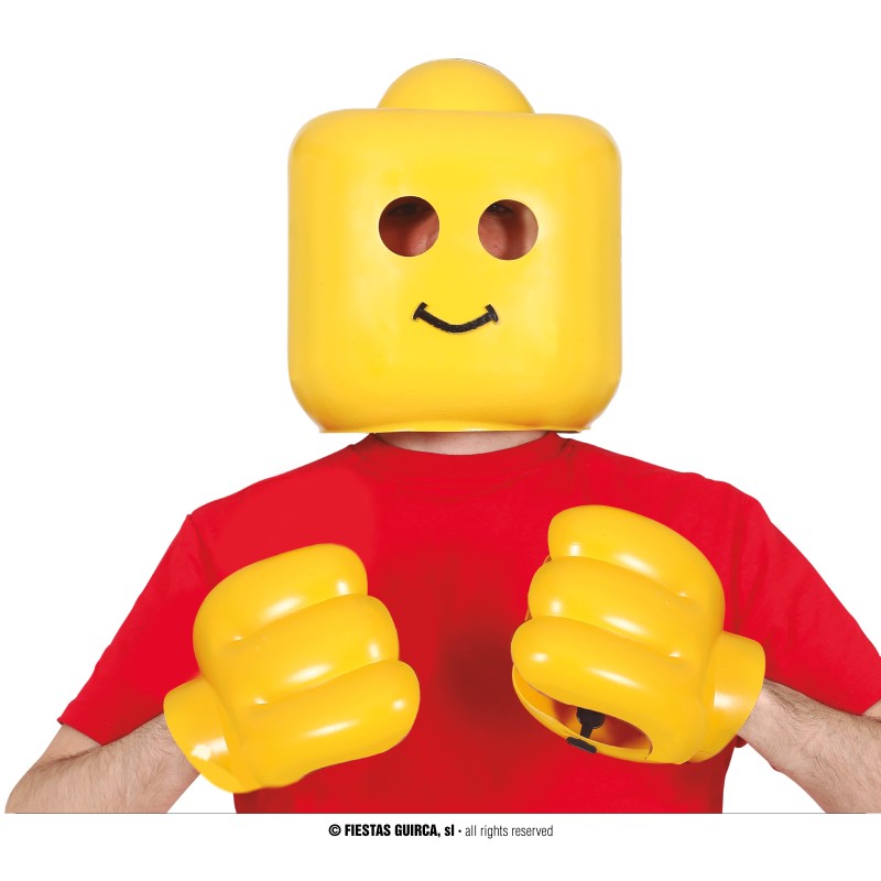 Maskeraddräkt Mask & Handskar Lego
