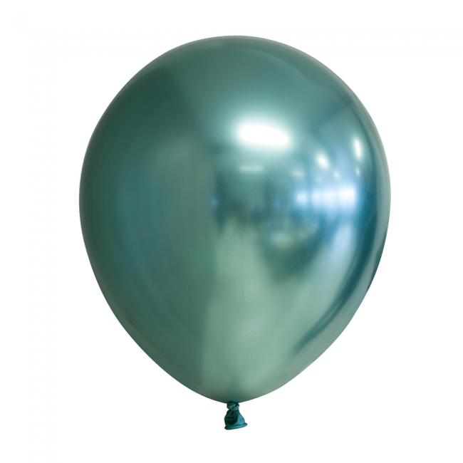Chrome Latexballonger Grön 10-pack