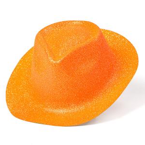 Minihat cowboy neo glitter orange