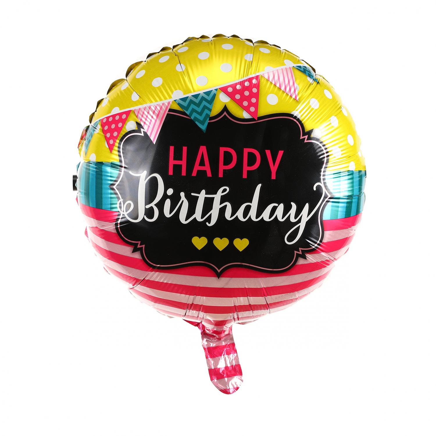 Happy Birthday vimpel födelsedags folieballong