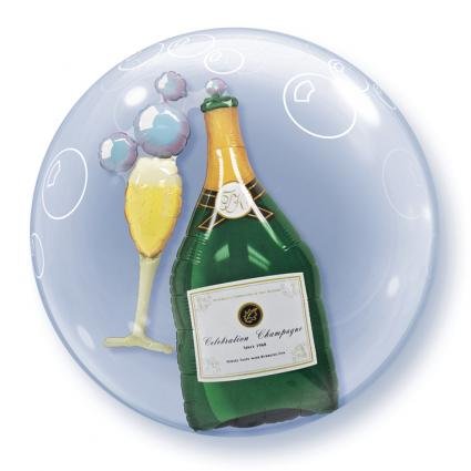 Bubbles champagne heliumballong