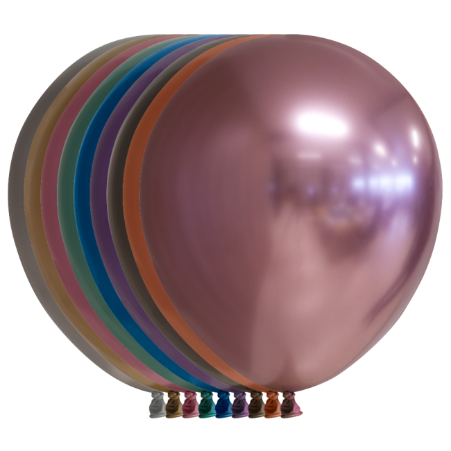 Chrome Latexballonger 25-pack Osorterad