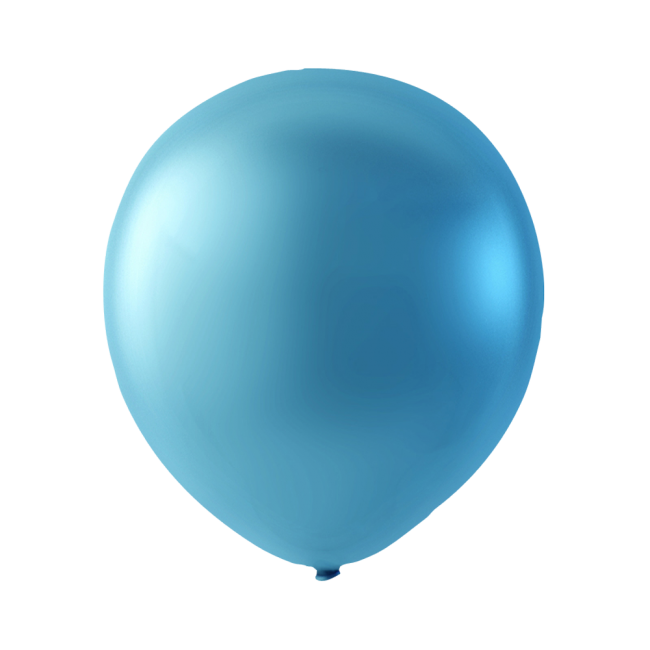 Pärlemor latexballong ljusblå 30cm