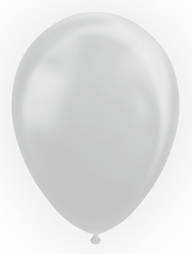 Latexballonger Silver 10-pack