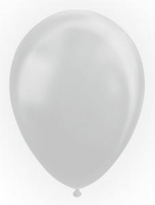 Latexballonger metallic silver