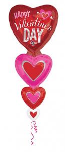 Happy valentines day multi folieballong