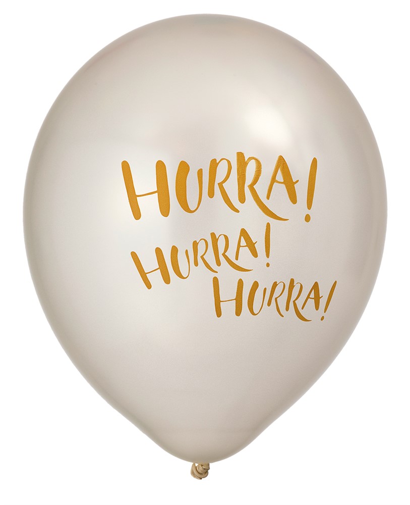 Latexballonger Hurra Hurra Hurra!