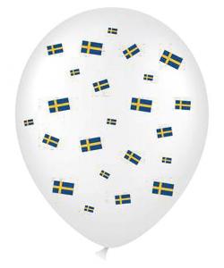 Latexballonger Svenska Flagga