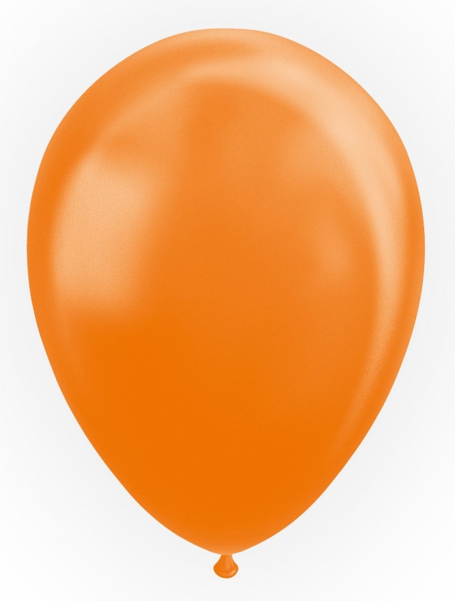 Latex ballonger Pärlemor Orange 100-pack