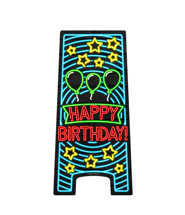 Neon Skylt - Happy Birthday!
