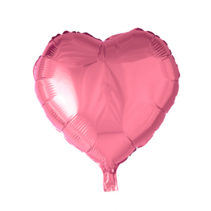 Hjärta folie ballong Rosa