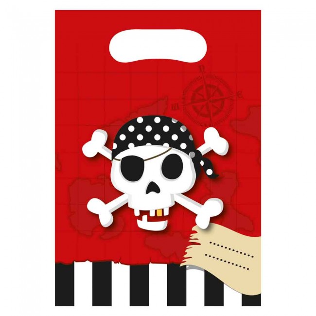 Pirat dödskalle presentpåsar