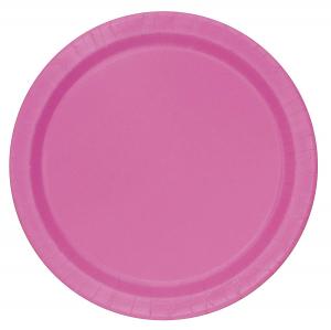 Papperstallrik Cerise rosa 17cm 20-pack