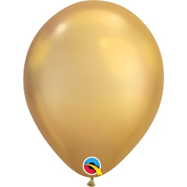 Latexballong Chrome Guld