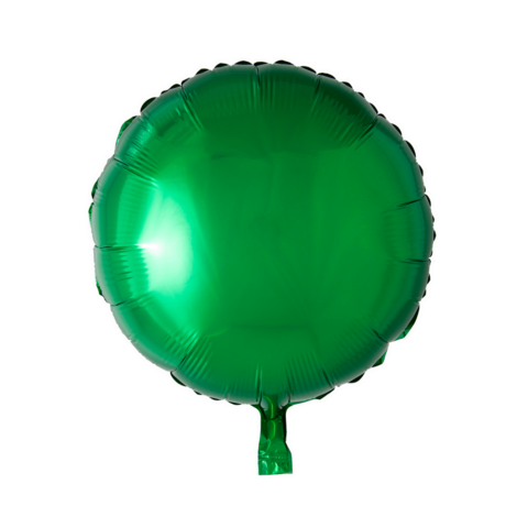 Cirkel folieballong Grön 45cm