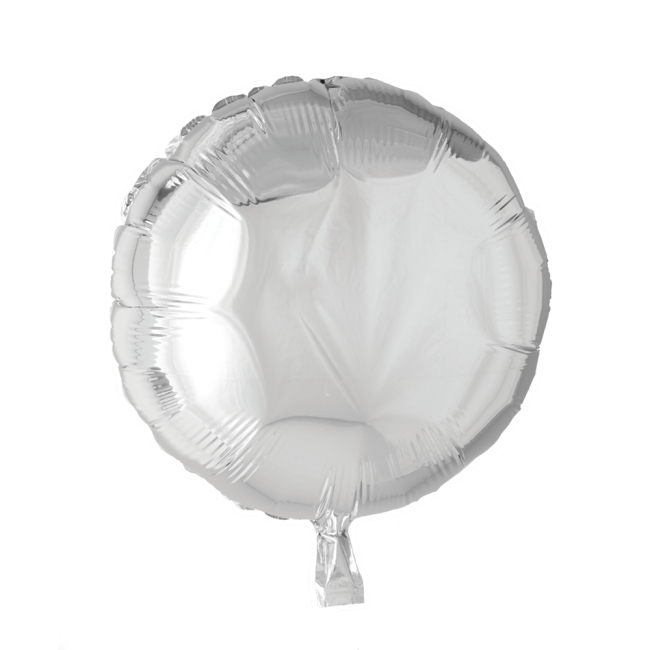 Cirkel folieballong Silver