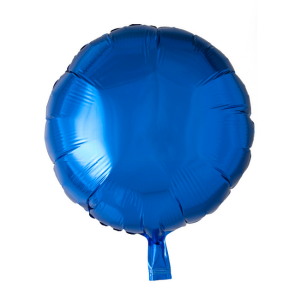 Cirkel folieballong Blå 45 cm