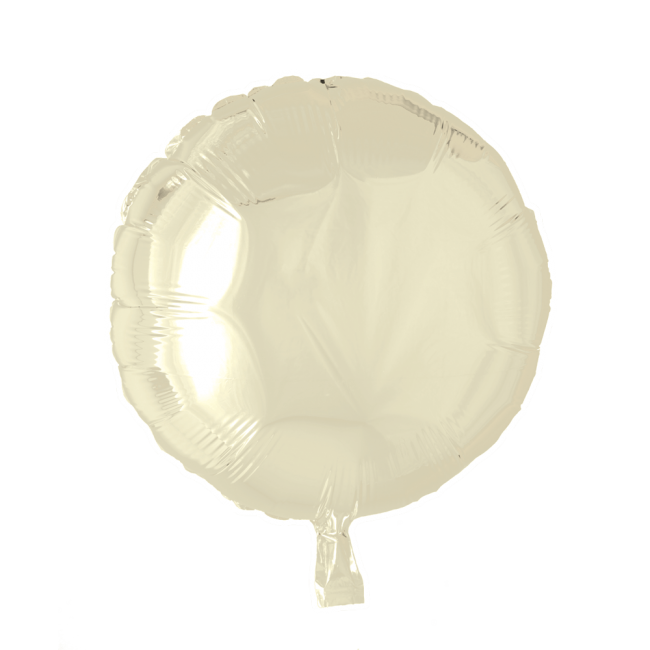Cirkel folieballong Elfenben