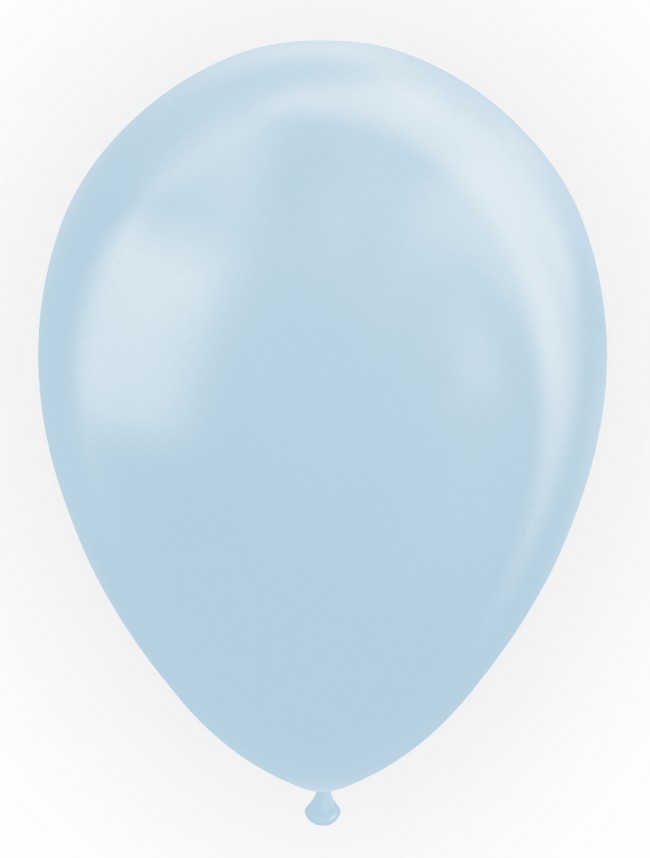 Latexballonger, Pärlemor Ljusblå 10-pack