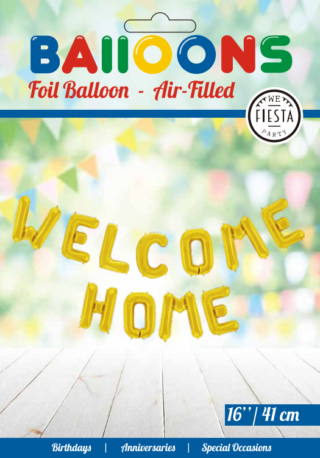 Welcome Home Ballonggirland Guld