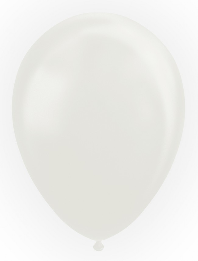 Latexballonger Pärlemor Vit 50-pack