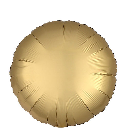 Cirkel chromé folieballong guld